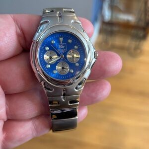 TAG Heuer Men’s Stainless Steel Watch with Blue Dial